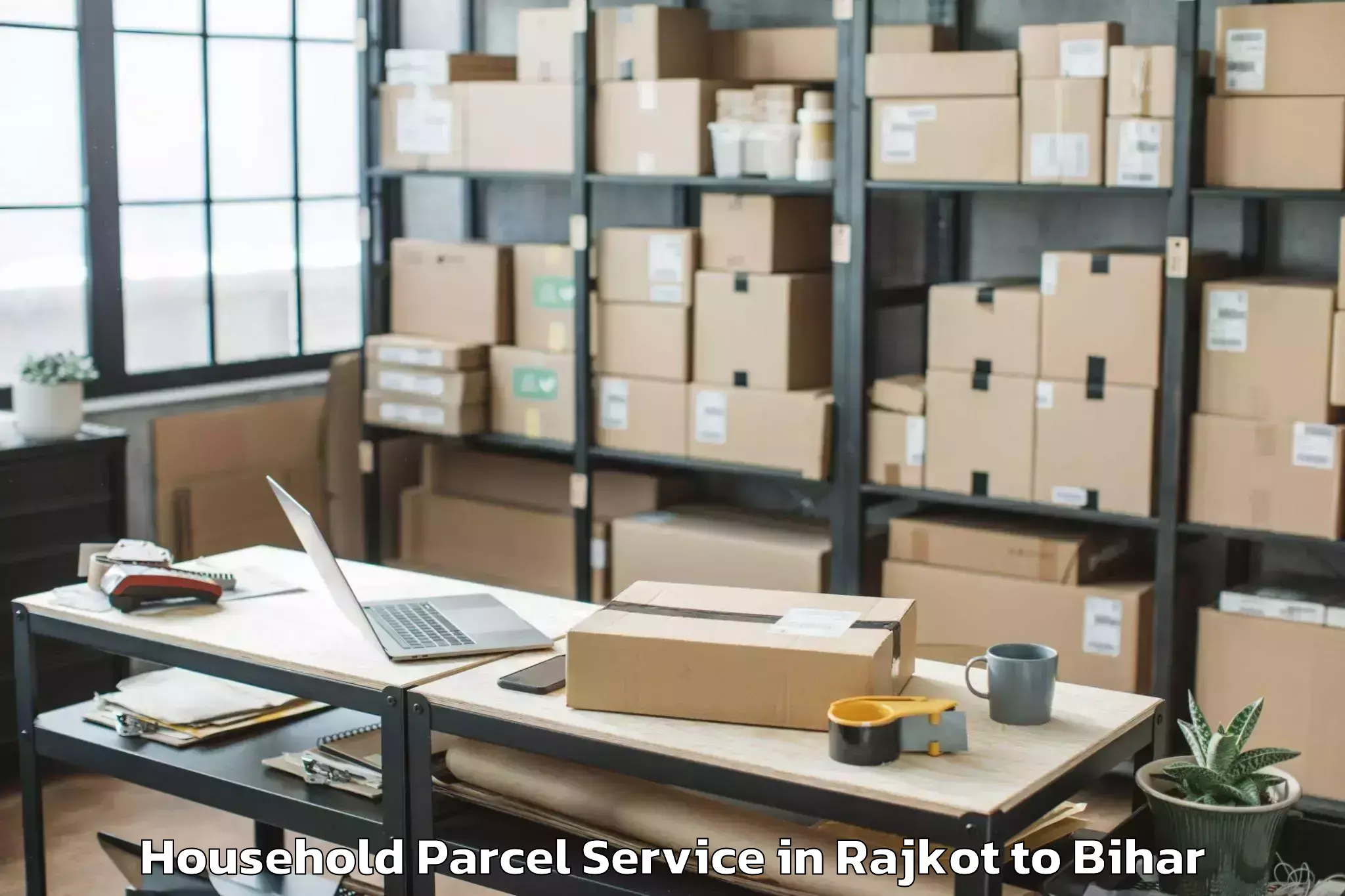 Book Rajkot to Jha Jha Household Parcel Online